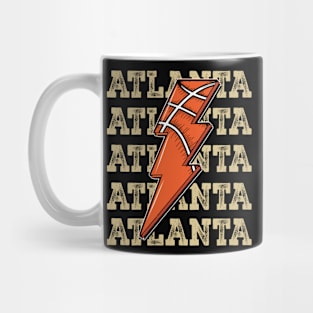 Funny Sports Atlanta Proud Name Basketball Classic Mug